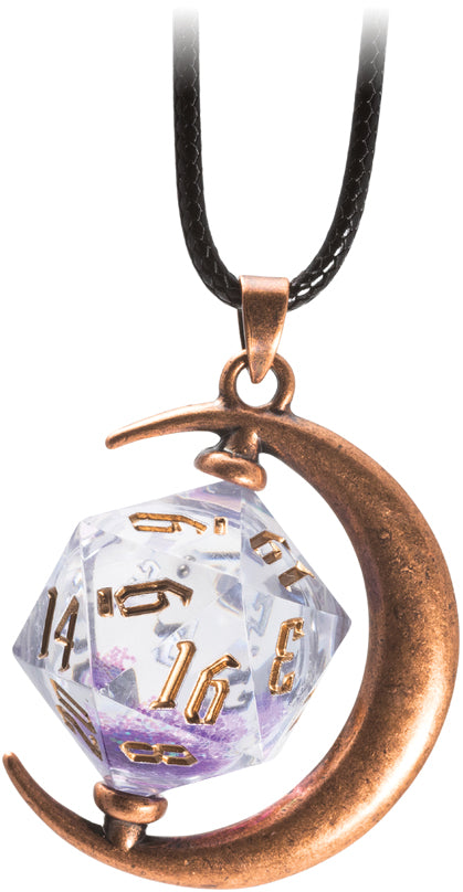 Sirius Dice D20 Necklace: Night Sky