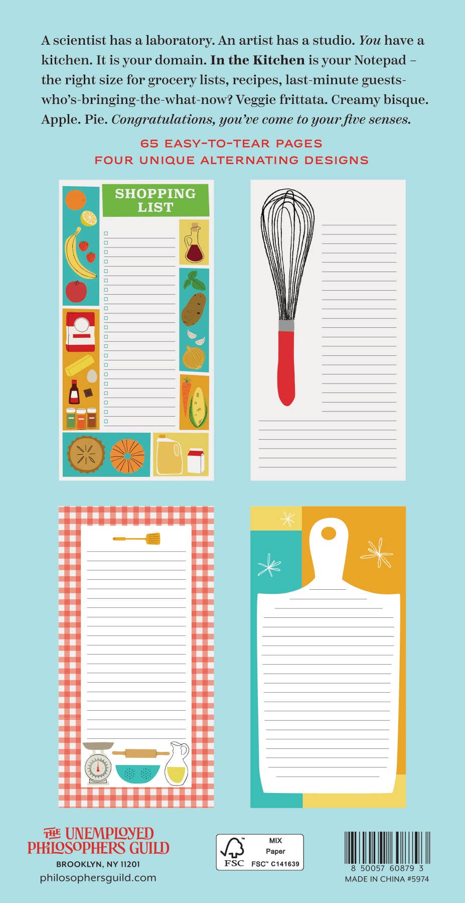 In the Kitchen Notepad