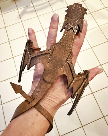 Brown Dragon Hand Pet