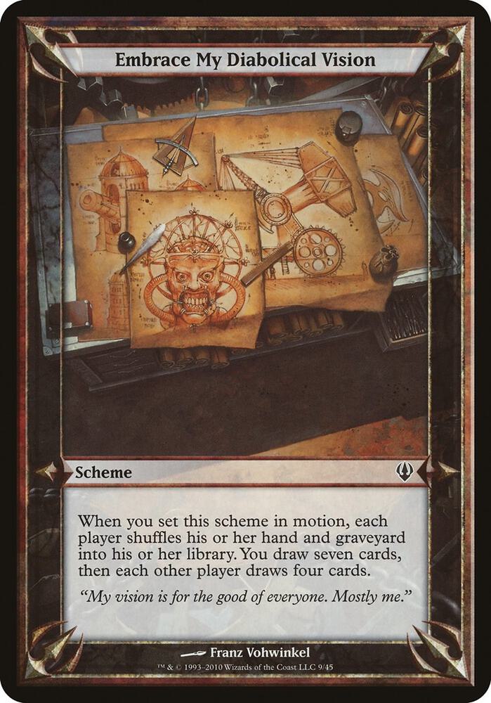 Embrace My Diabolical Vision - (Archenemy) - Oversize Cards (OVER)