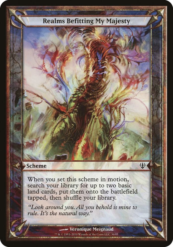 Realms Befitting My Majesty  - (Archenemy) - Oversize Cards (OVER)