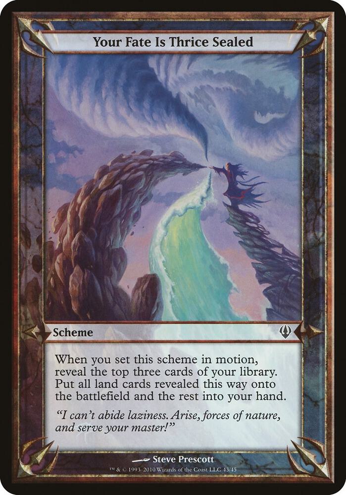Your Fate Is Thrice Sealed  - (Archenemy) - Oversize Cards (OVER)
