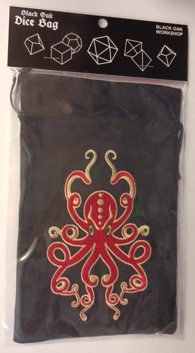 Black Oak Workshop: Dice Bag - Red Kraken