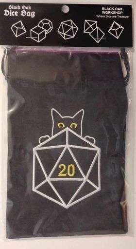 Black Oak Workshop: Dice Bag - Cat d20