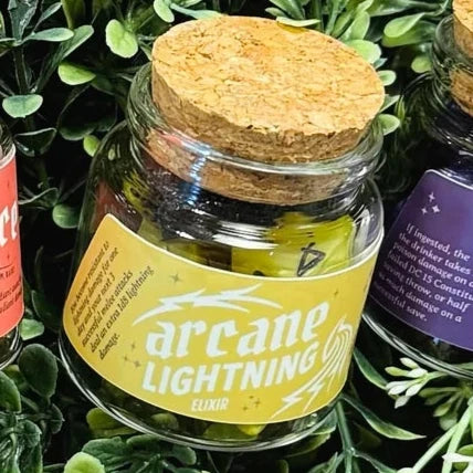 Dice Spell Bottle - Arcane Lightning
