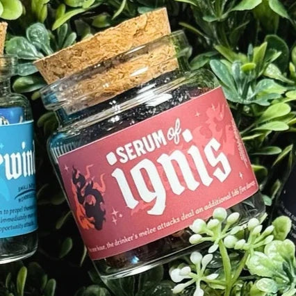Dice Spell Bottle - Serum of Ignis
