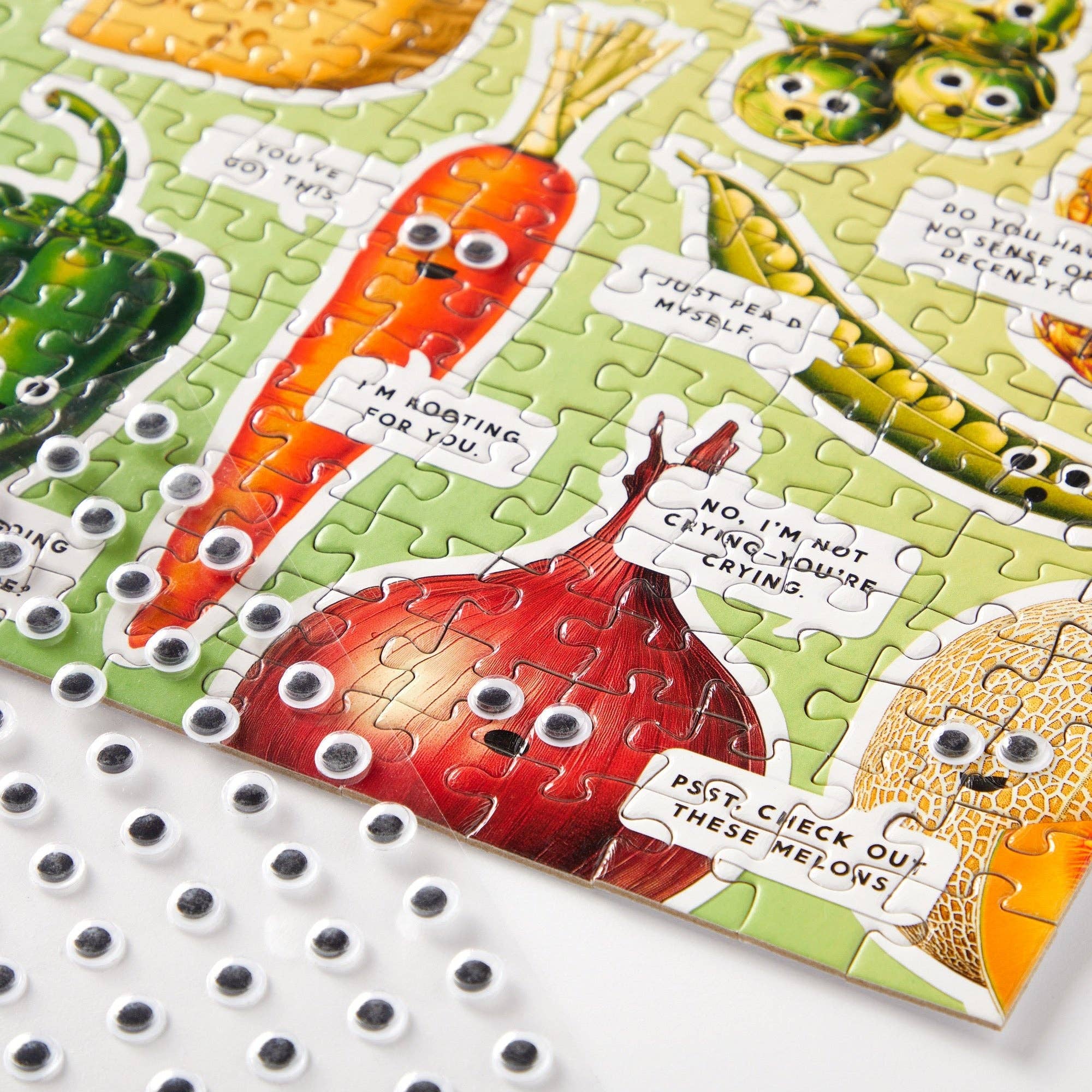 Brass Monkey Googly Food 1000 Piece Puzzle