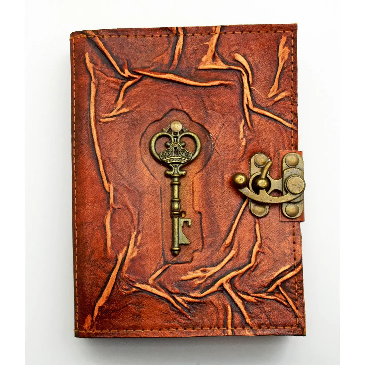 Embossed Leather Key Journal