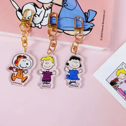 Peanuts Snoopy & Friends Random Key Chain Ring-Bag Charm