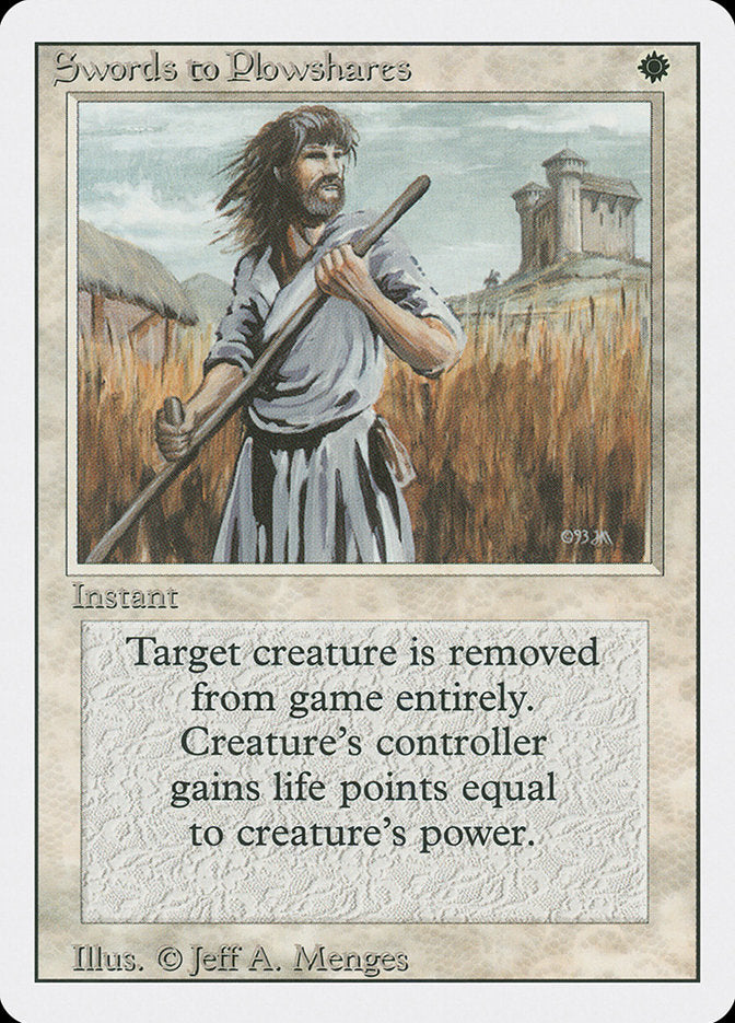Swords to Plowshares - White