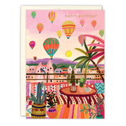 Hot Air Balloons Birthday Card