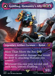 Goldbug, Humanity's Ally / Goldbug, Scrappy Scout - White/Blue
