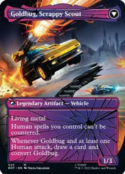 Goldbug, Humanity's Ally / Goldbug, Scrappy Scout - White/Blue