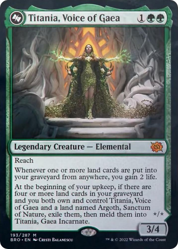 Titania, Voice of Gaea / Gaea Incarnate - Green