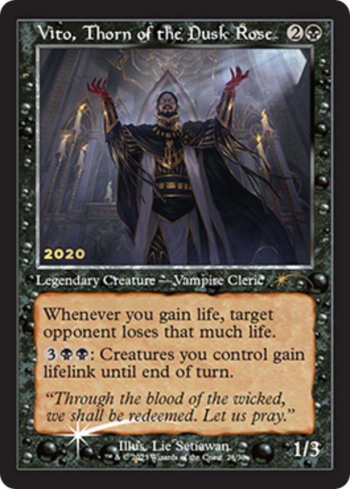 Vito, Thorn of the Dusk Rose - Black