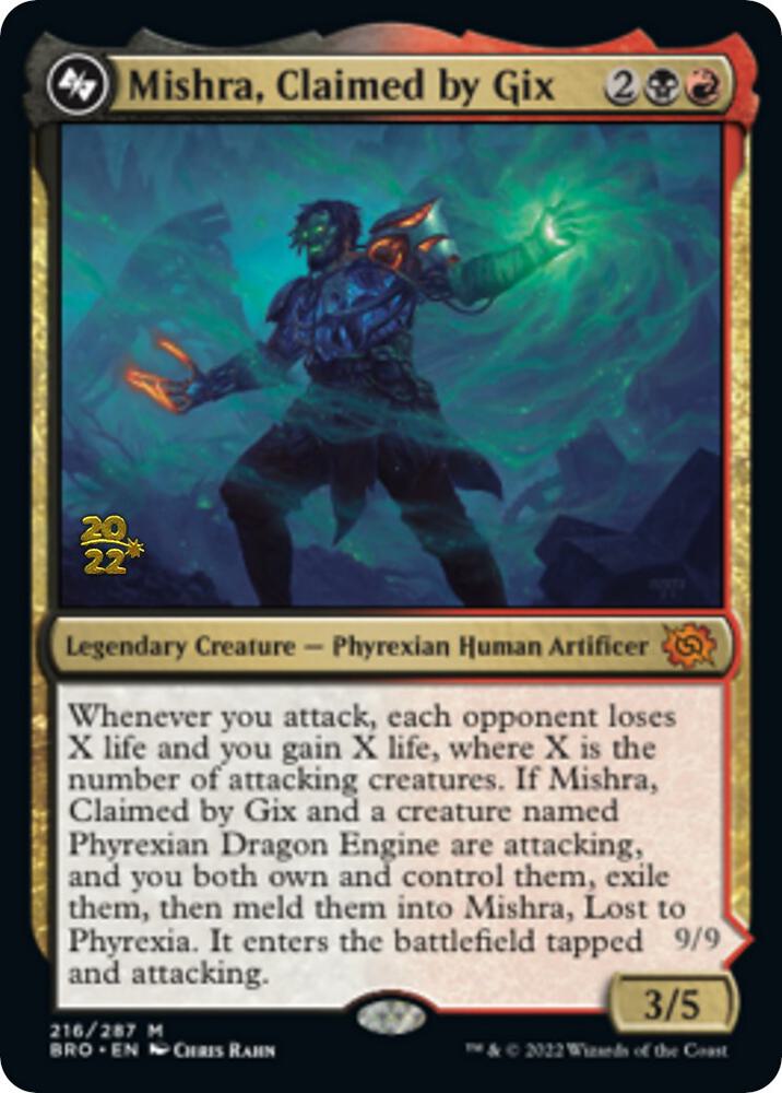 Mishra, Claimed by Gix - Black/Red