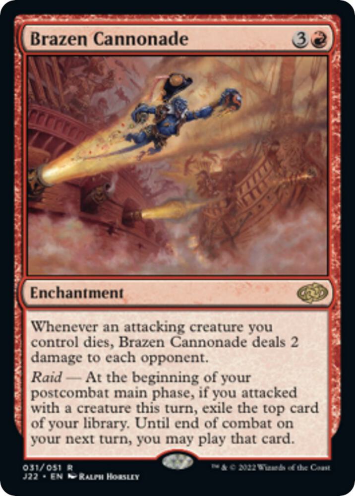 Brazen Cannonade - Red