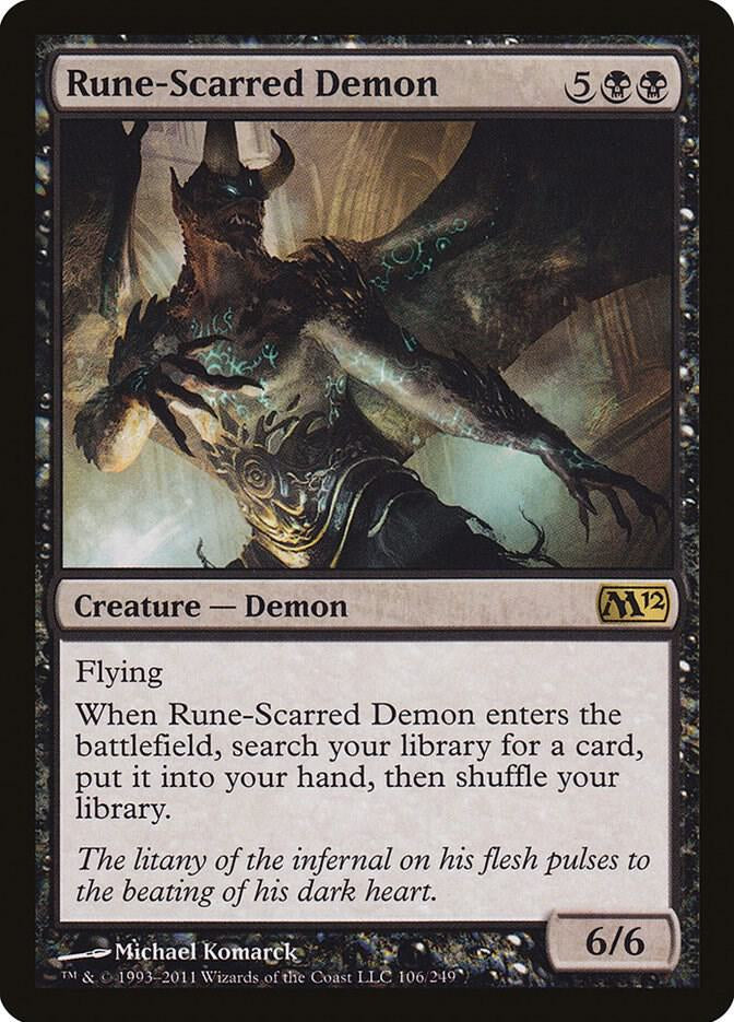 Rune-Scarred Demon - Creature - Demon - Black