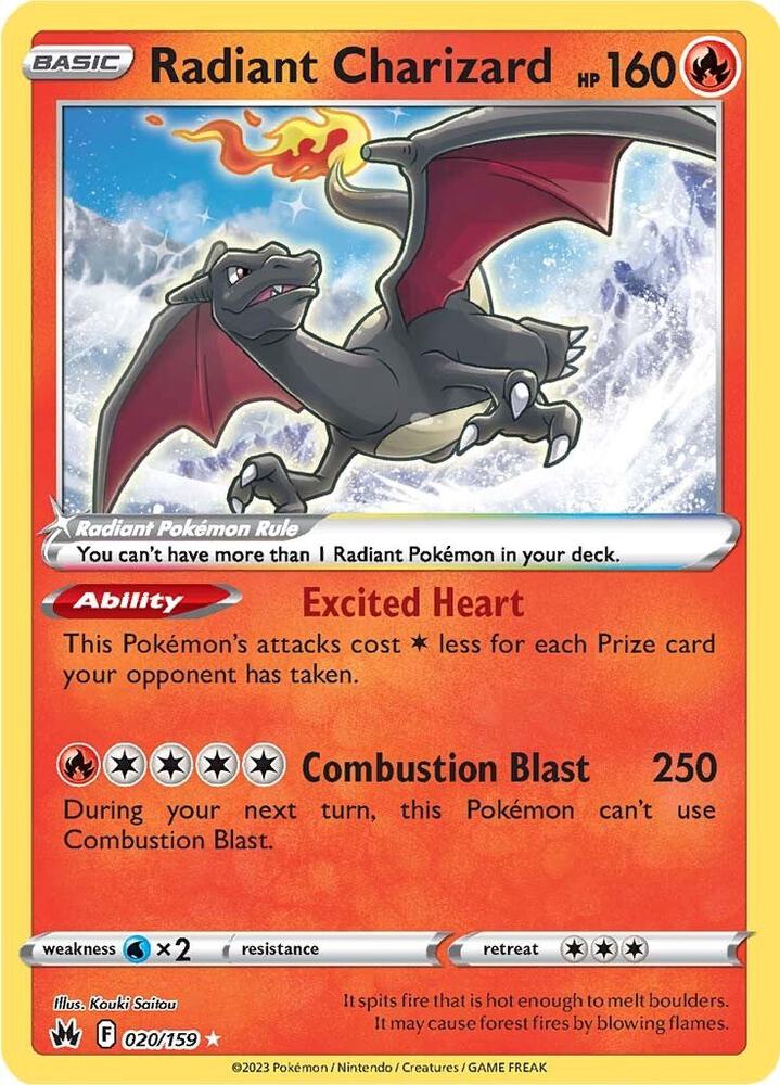 Radiant Charizard - Fire