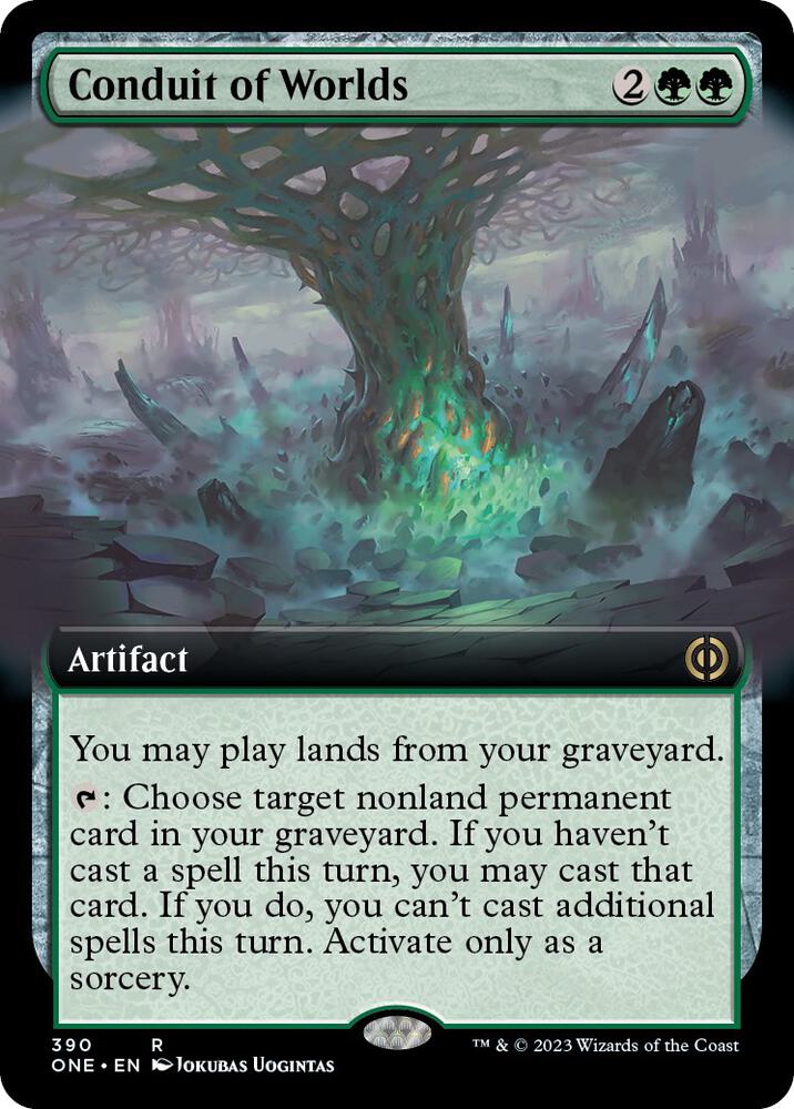 Conduit of Worlds - Green/Artifact