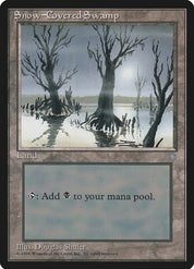 Snow-Covered Swamp - Land