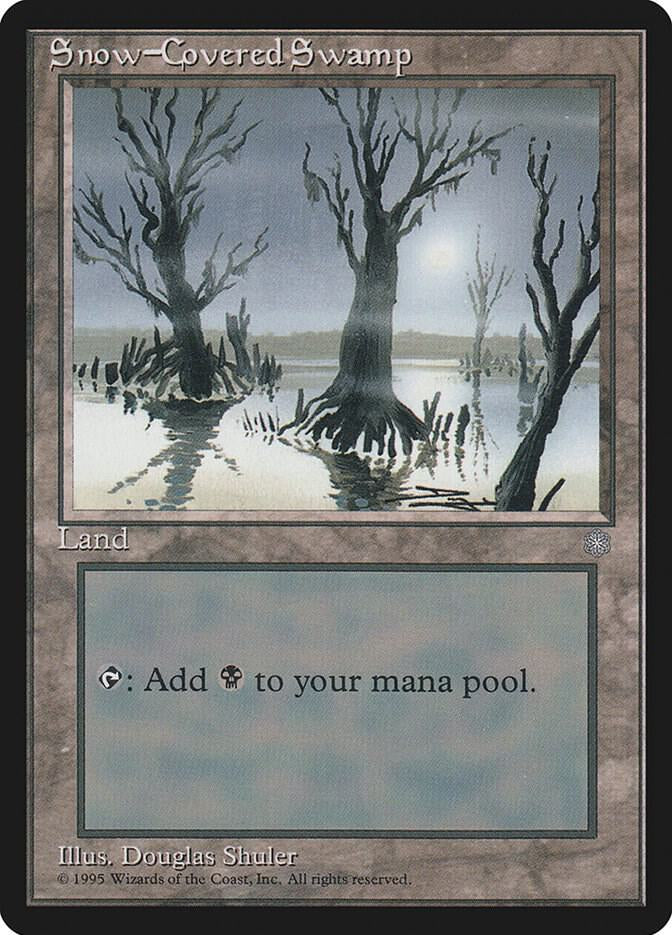 Snow-Covered Swamp - Land