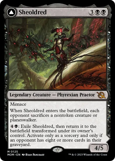 Sheoldred - Legendary Creature - Phyrexian Praetor / The True Scriptures - Black