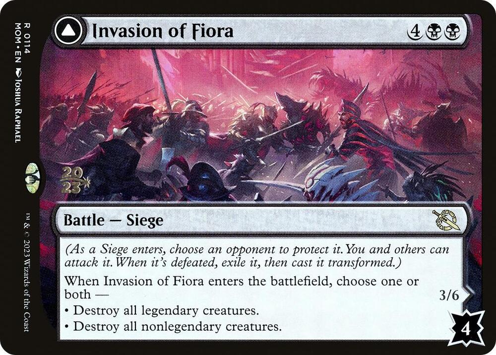 Invasion of Fiora // Marchesa, Resolute Monarch - Black