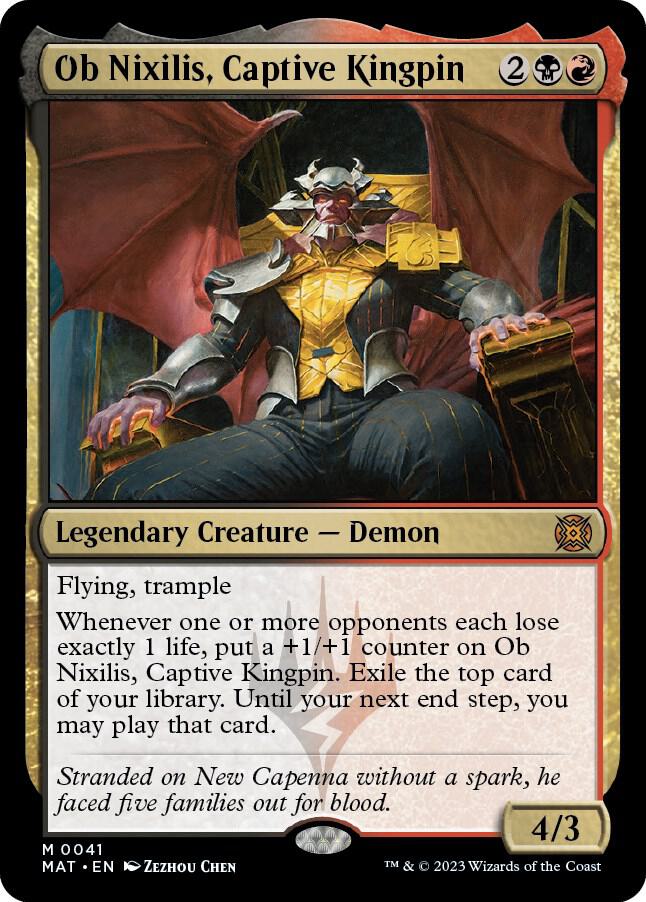 Ob Nixilis, Captive Kingpin - Black/Red