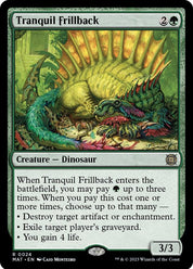 Tranquill Frillback - Green