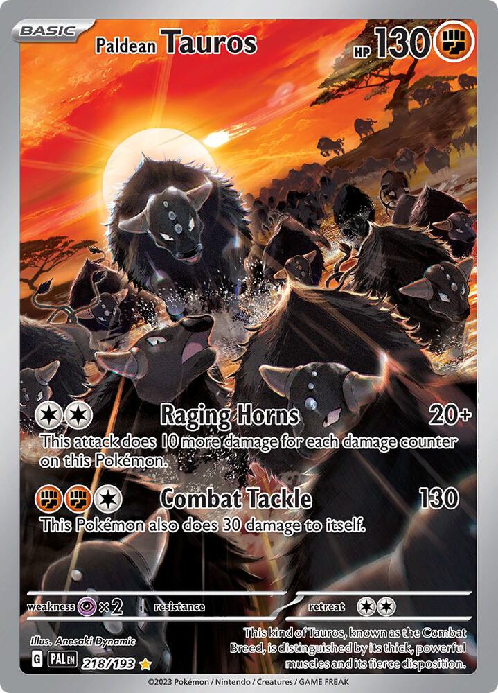 Paldean Tauros - Fighting