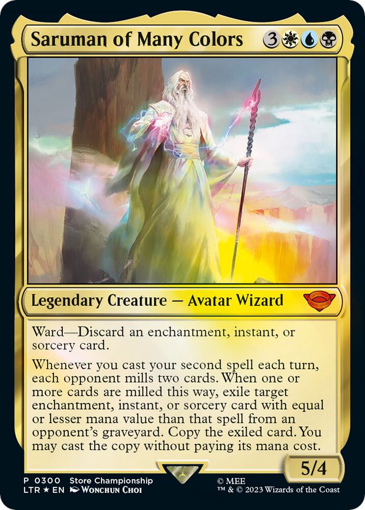 mtg white sorcery cards Saruman of Many Colors