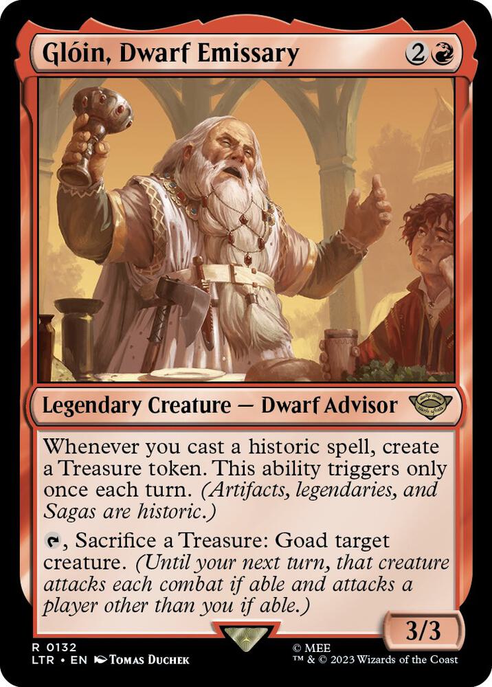 Gloin, Dwarf Emissary - Red