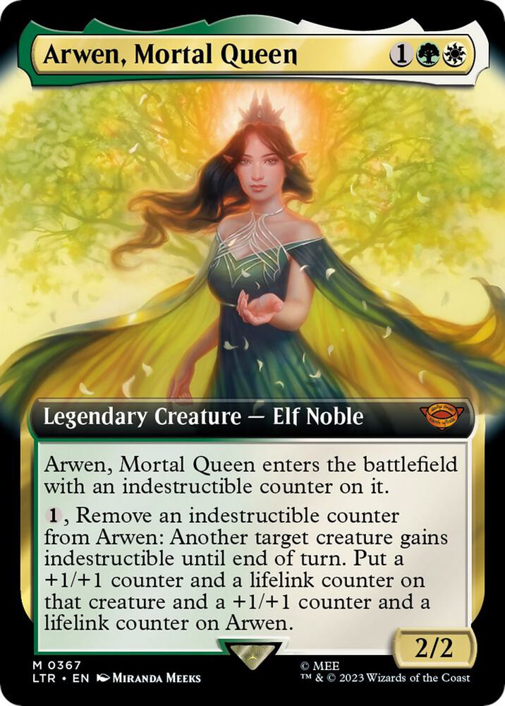 Arwen, Mortal Queen - Green/White