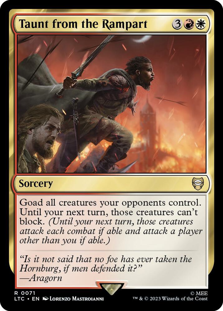 Taunt from the Rampart - Red / White
