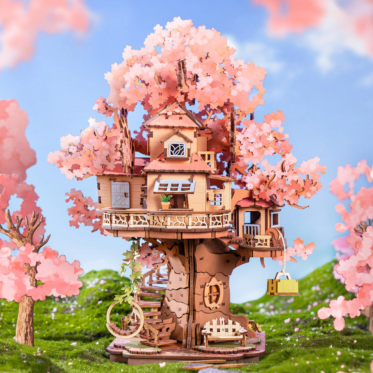 Rolife 3D Wooden Puzzle - Sakura Tree House
