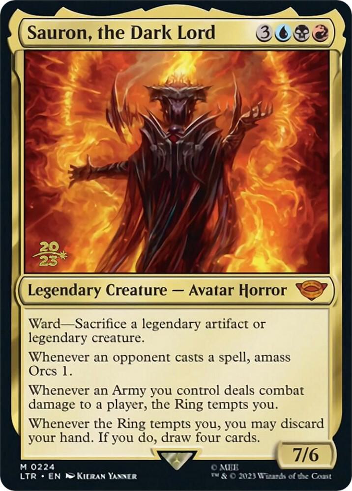 red black card draw mtg Sauron, the Dark Lord