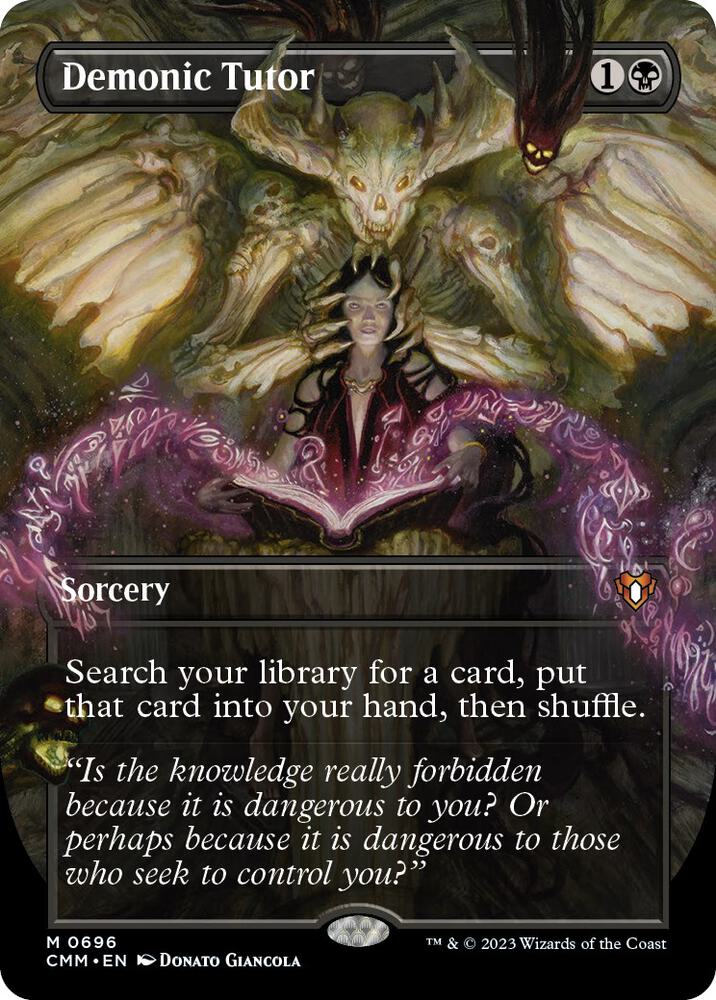 black tutor cards mtg Demonic Tutor