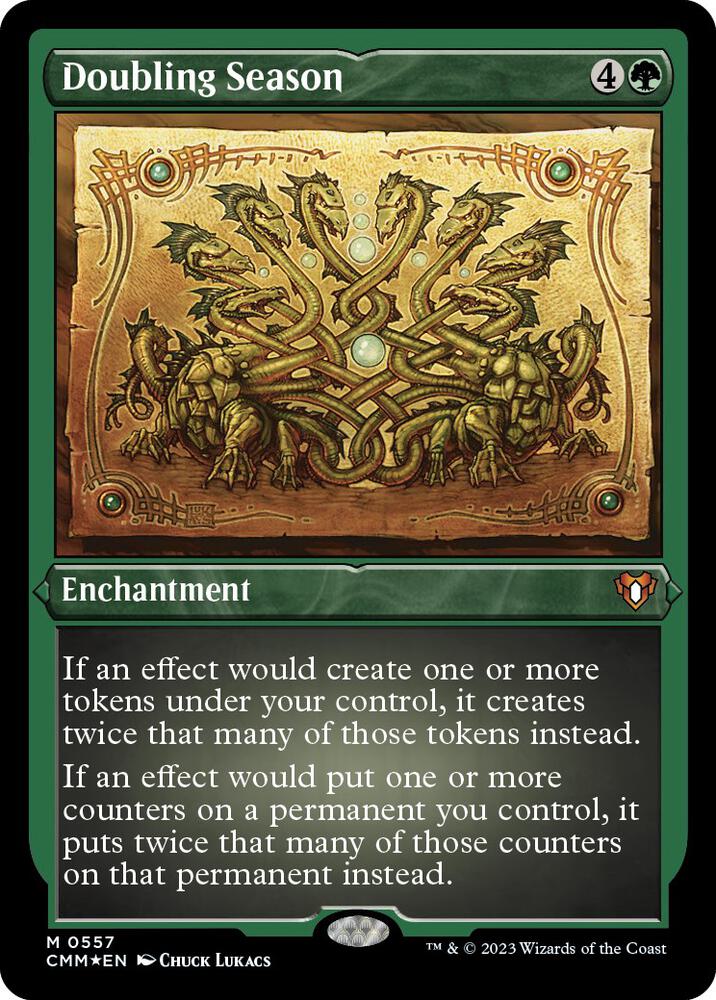 mtg green card that doubles counters Doubling Season