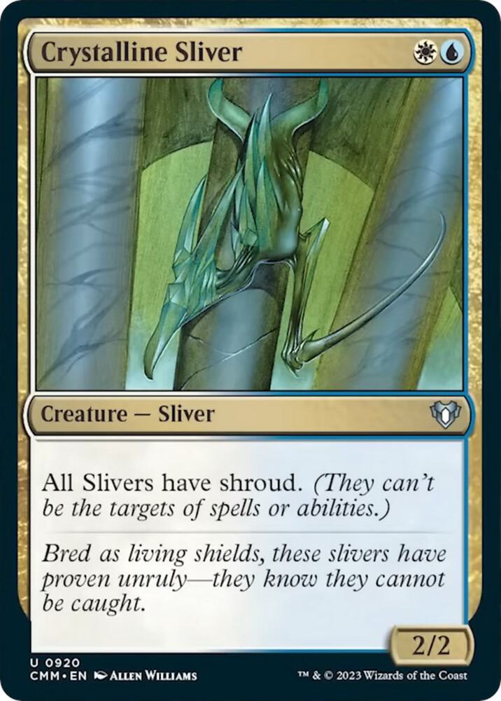Crystalline Sliver - White/Blue