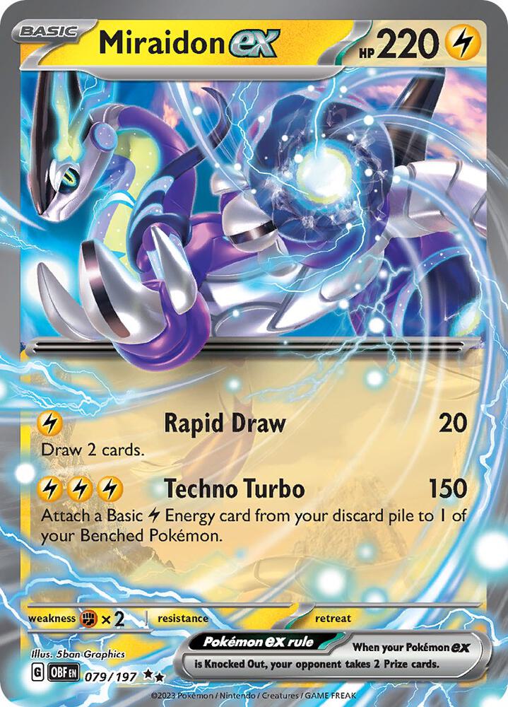Miraidon EX - Lightning Infinity Flux Miraidon EX - Lightning Infinity Flux
