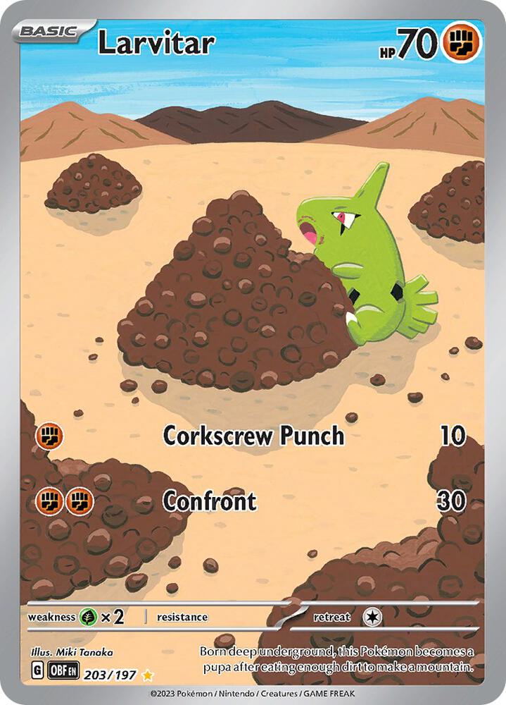 Larvitar - Fighting