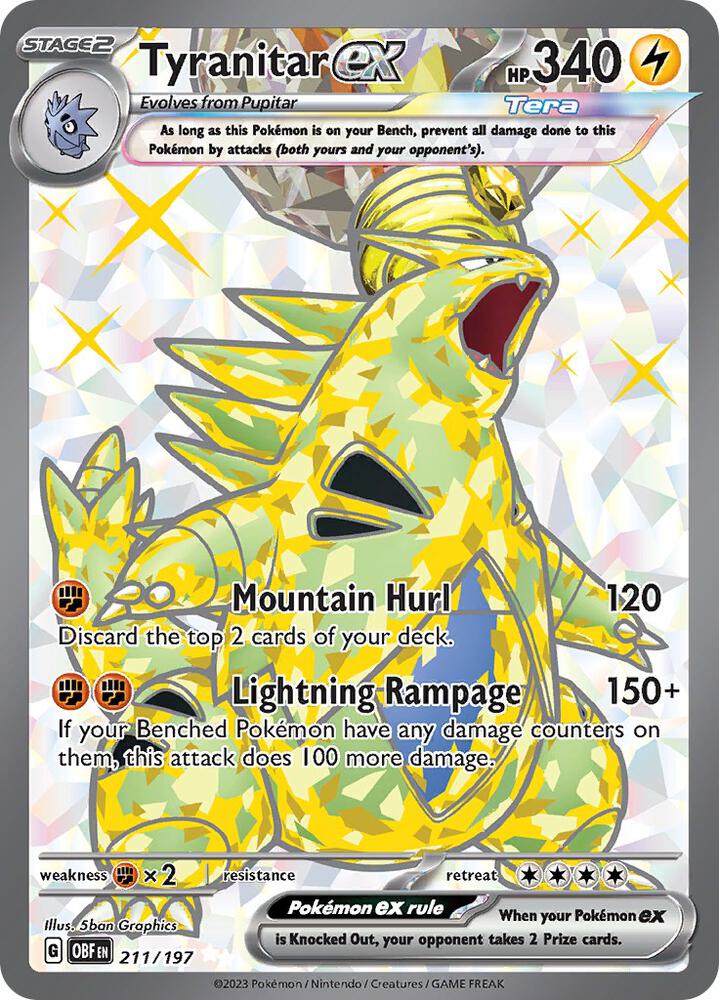 Tyranitar EX - Lightning/Darkness