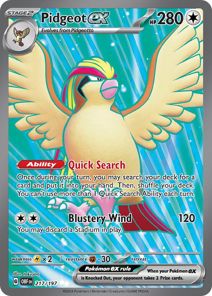 Pidgeot EX - Colorless