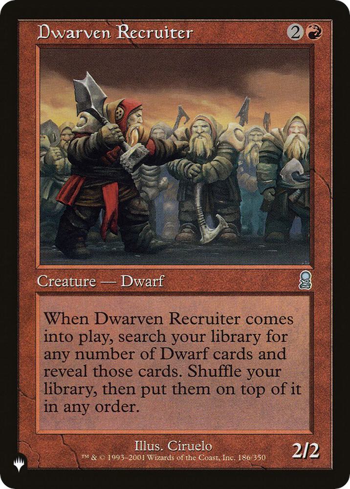 Dwarven Recruiter - Red