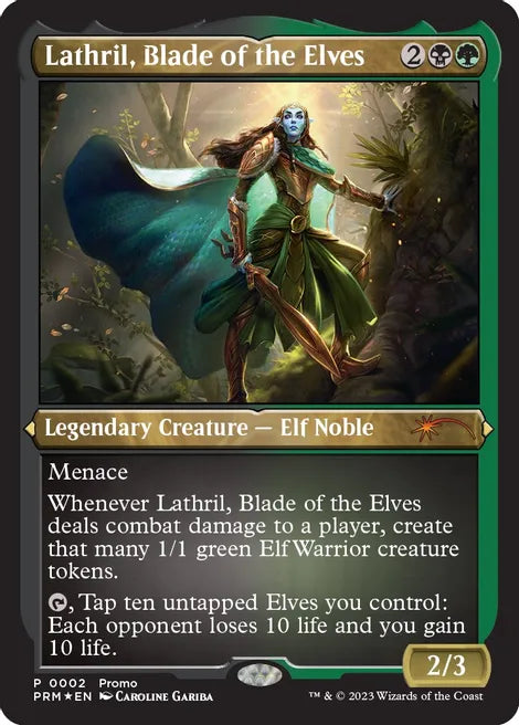 Lathril, Blade of the Elves - Black/Green