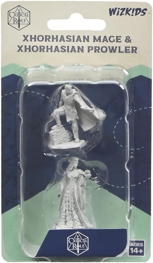 Critical Role Unpainted Miniatures: Xhorhasian Mage & Xhorhasian Prowler