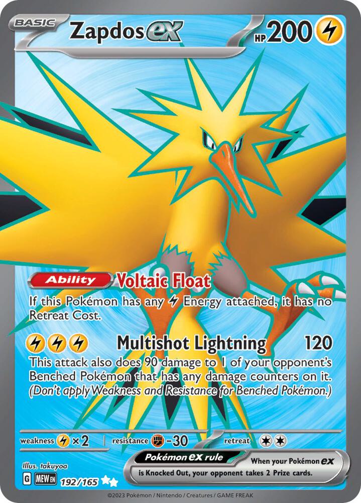 Zapdos EX - Lightning