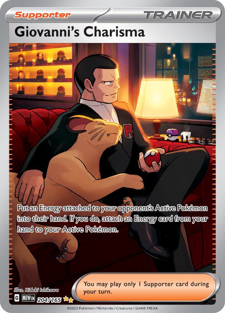 Giovanni's Charisma - Trainer - Supporter Infinity Flux Giovanni's Charisma - Trainer - Supporter Infinity Flux