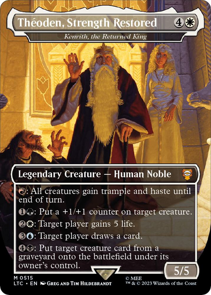Theoden, Strength Restored - Kenrith, the Returned King - Multicolor